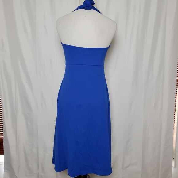 Patagonia Royal Blue Halter Dress SZ Small - Picture 2 of 3